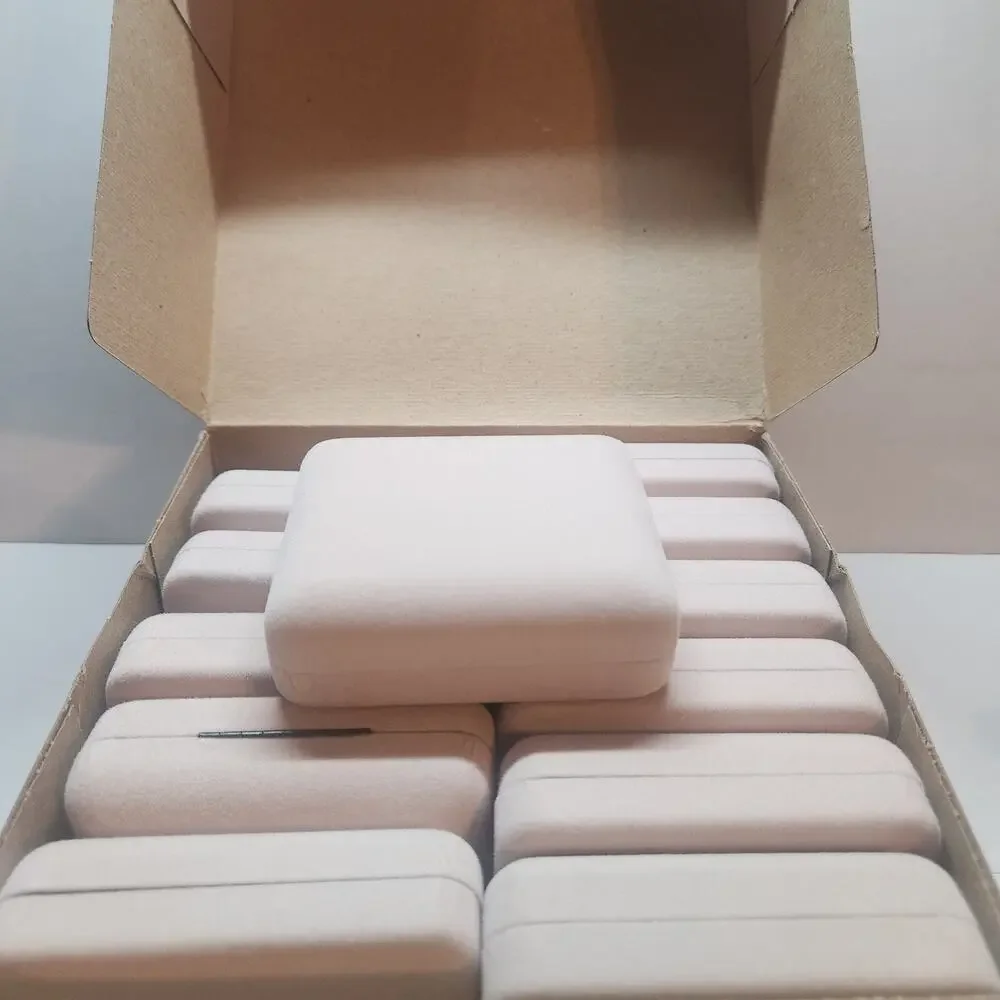 Velvet Cream Bracelet Jewelry Presentation Or Store Jewelry Gift Box. 12x